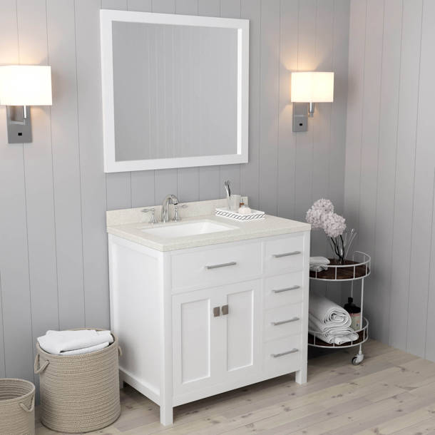 Winston Porter Slagelse 36" Bathroom Vanity Base Only & Reviews Wayfair